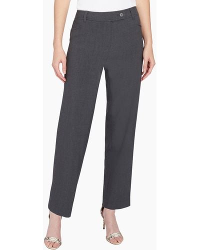 Jones New York Bi-stretch Straight Leg Pants - Blue