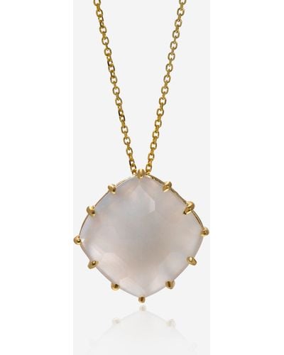 Suzanne Kalan 14k Yellow Gold And Moonstone Pendant Necklace Pn254-ygwm - Metallic