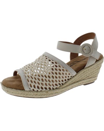 Walking Cradles Avery Padded Insole Leather Wedge Sandals - Multicolor