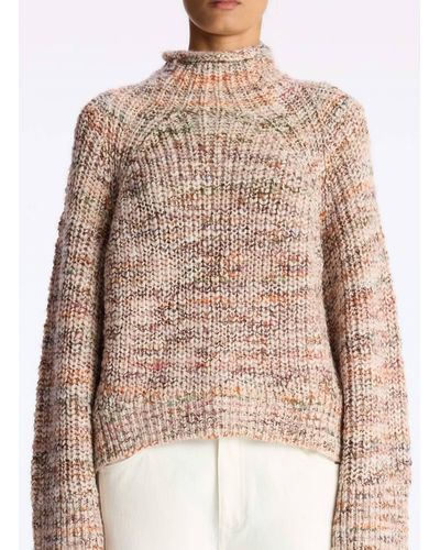 A.L.C. Liv Sweater In Sirocco Rose Marl - Natural
