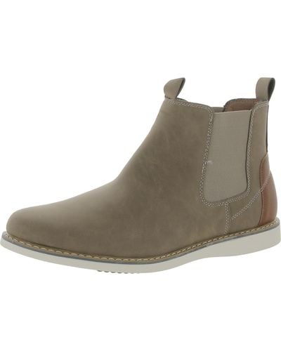 Reserved Footwear Hunter Faux Leather Wedge Chelsea Boots - Brown