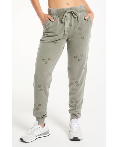 Z Supply Goldie Embroidered Star jogger - Multicolor