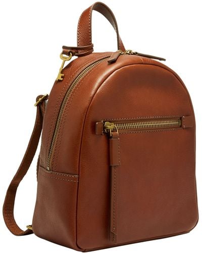 Fossil Megan Eco Leather Small Backpack - Brown