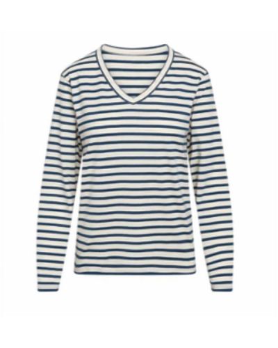 Catherine Gee Jen Relaxed Tee L/s - Blue