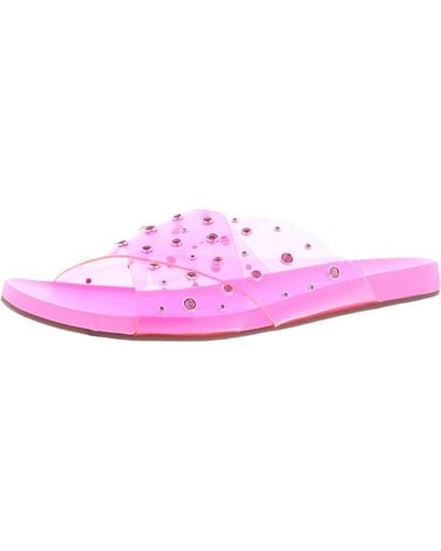 Jessica Simpson Tislie Open-toe Slip-on Slide Sandals - Pink