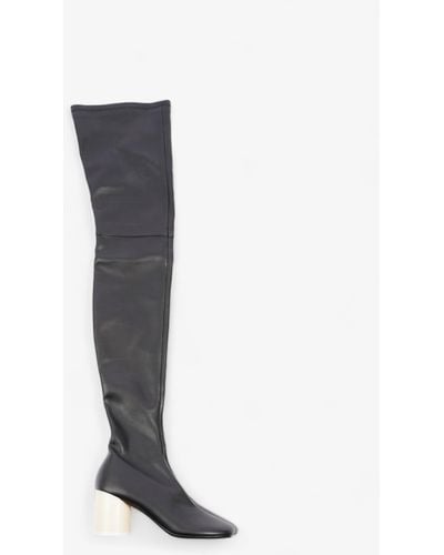 Maison Margiela Over The Knee Boots 70mm Leather - Blue