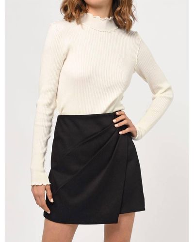 Greylin Sarai Pleat Mini Skirt - White