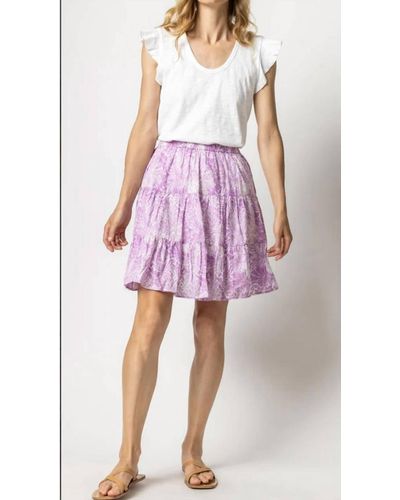 Lilla P Short Peplum Skirt - Pink