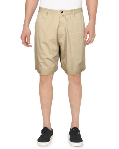 Kahala Kimo Ii Elas Cotton Flat Front Deck Shorts - Natural