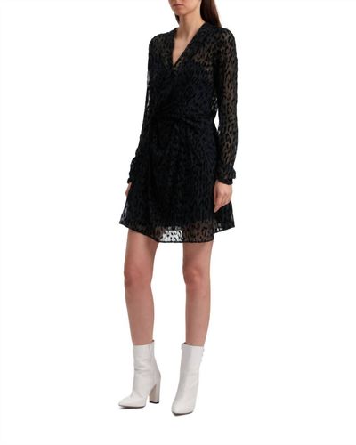 IRO Layana Long Sleeve Mini Dress - Black