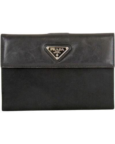 Prada Re-nylon Synthetic Wallet (pre-owned) - Black