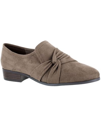 Bella Vita Billie Ii Faux Suede Slip On Loafers - Brown