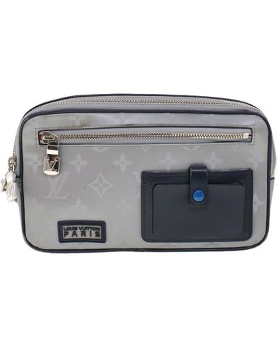 Louis Vuitton Alpha Synthetic Clutch Bag (pre-owned) - Gray
