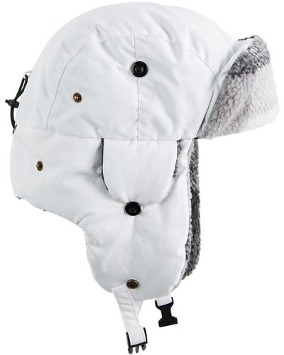 Stetson Faux Fur Cold Weather Trapper Hat - White