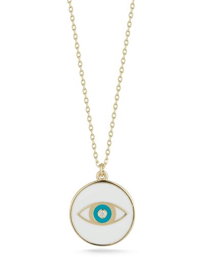 Ember Fine Jewelry & Diamond Evil Eye Necklace - Blue