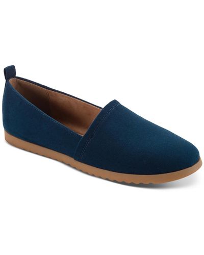 Style & Co. Nolaa Faux Suede Slip-on Loafers - Blue