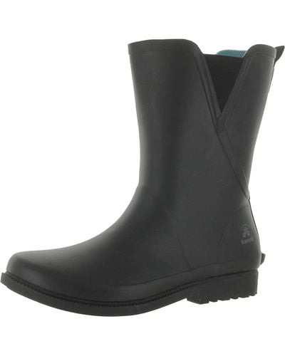 Kamik Chloe Waterproof Slip On Rain Boots - Black