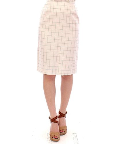 Andrea Incontri Elegant Pencil Skirt - White