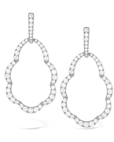 Hearts On Fire Lorelei Open Drop Diamond Earrings - Metallic
