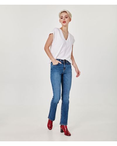 Lola Jeans Alice-rcb High Rise Flare Jeans - Blue