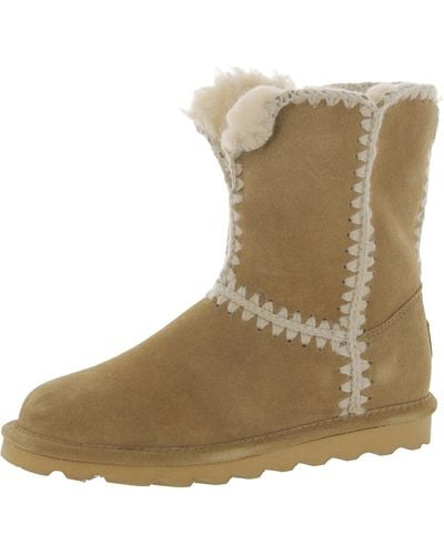 BEARPAW Penelope Sheepskin Cold Weather Shearling Boots - Natural