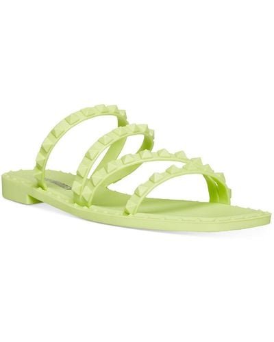 Steve Madden Skyler J Slip On Studded Slide Sandals - Green