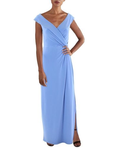 Lauren by Ralph Lauren Jersey Long Evening Dress - Blue