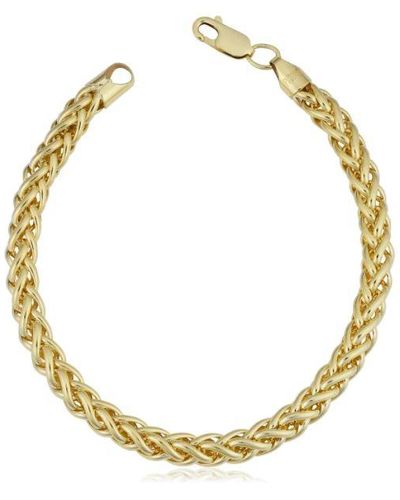 Pompeii3 14k Yellow Filled 6-mm Bold Franco Link Chain Bracelet - Metallic