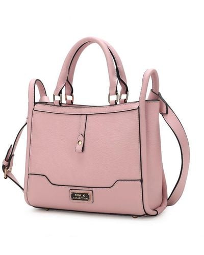 MKF Collection by Mia K Melody Vegan Leather Tote Handbag For - Pink