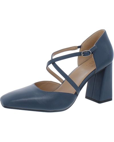 Naturalizer Leesha Leather Strappy Pumps - Blue
