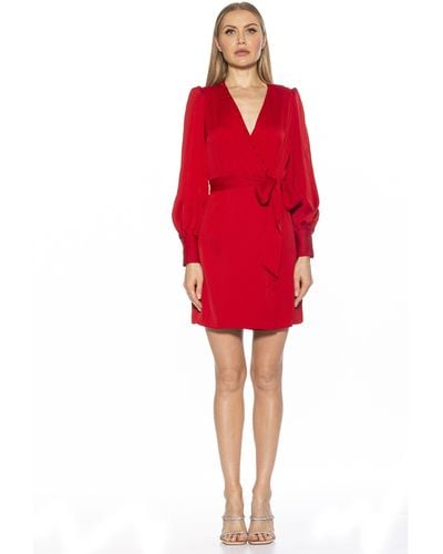 Alexia Admor Mini Wrap Dress - Red