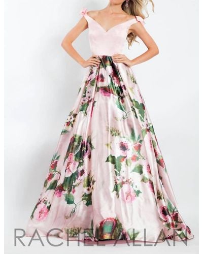 Rachel Allan Long Prom Dress - Pink