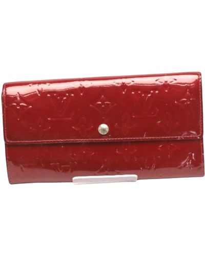 Louis Vuitton Sarah Patent Leather Wallet (pre-owned) - Red