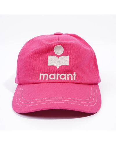 Isabel Marant Tyron Logo Cap Cotton - Pink