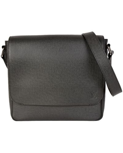 Louis Vuitton Messenger Leather Shopper Bag (pre-owned) - Black