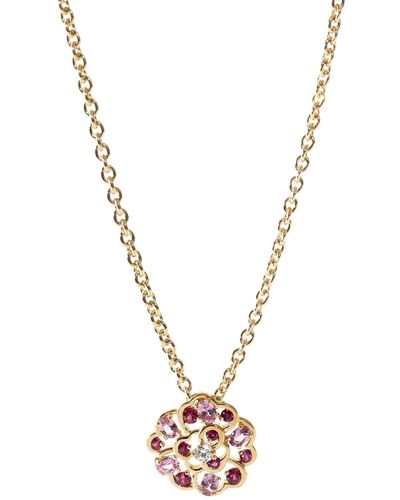 Chanel Fil De Camelia Diamond Necklace In 18k 18kt Yellow Gold Fg Vs 0.10 Ctw - Metallic