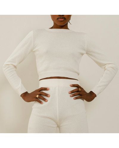 Alohas Roy Cream Tricot Sweater - Natural