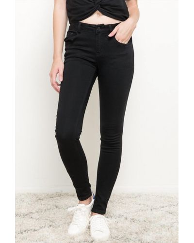 Mystree Stretchy Skinny Jeans - Black