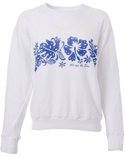 Sundry Retro Aloha Sweatshirt - White
