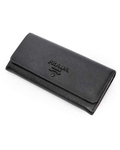 Prada Flap Wallet - Black