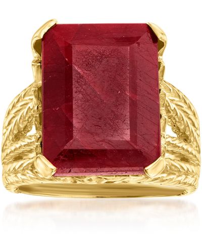 Ross-Simons Ruby Multi-row Ring - Red