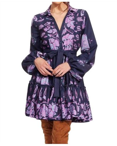 Eva Franco Elodie Dress - Purple