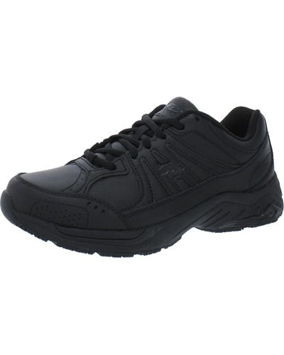 Dr. Scholls Titan2 Leather Gym Athletic And Training Shoes - Black