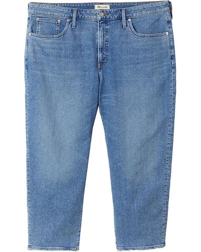 Madewell Plus Vintage Straight Cropped Jeans - Blue