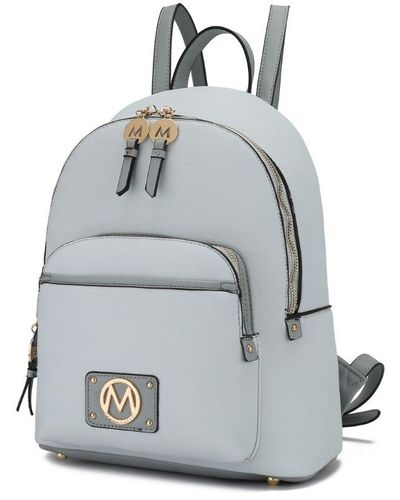 MKF Collection by Mia K Alice Vegan Leather Backpack Handbag - Blue