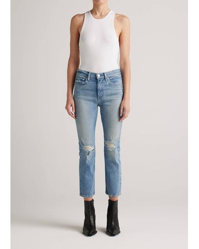 Edwin Elin Mid Rise Straight Leg Jean - Blue