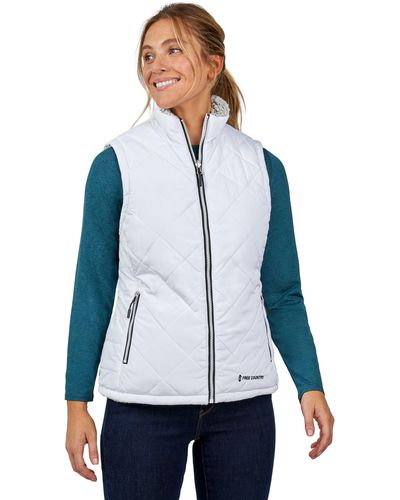 Free Country Expedition Stratus Lite Reversible Vest - Blue