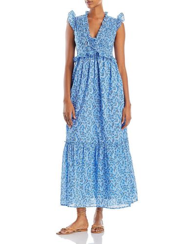 brand: Banjanan Floral Summer Maxi Dress - Blue