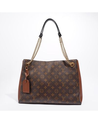 Louis Vuitton Surene Mm Monogram / Coated Canvas Shoulder Bag - Brown