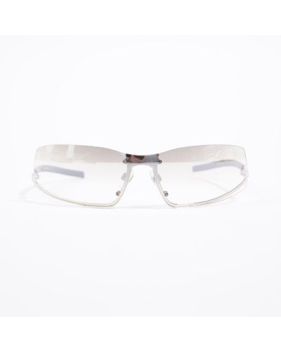 Chanel Rectangular Framed Sunglasses Acetate - White